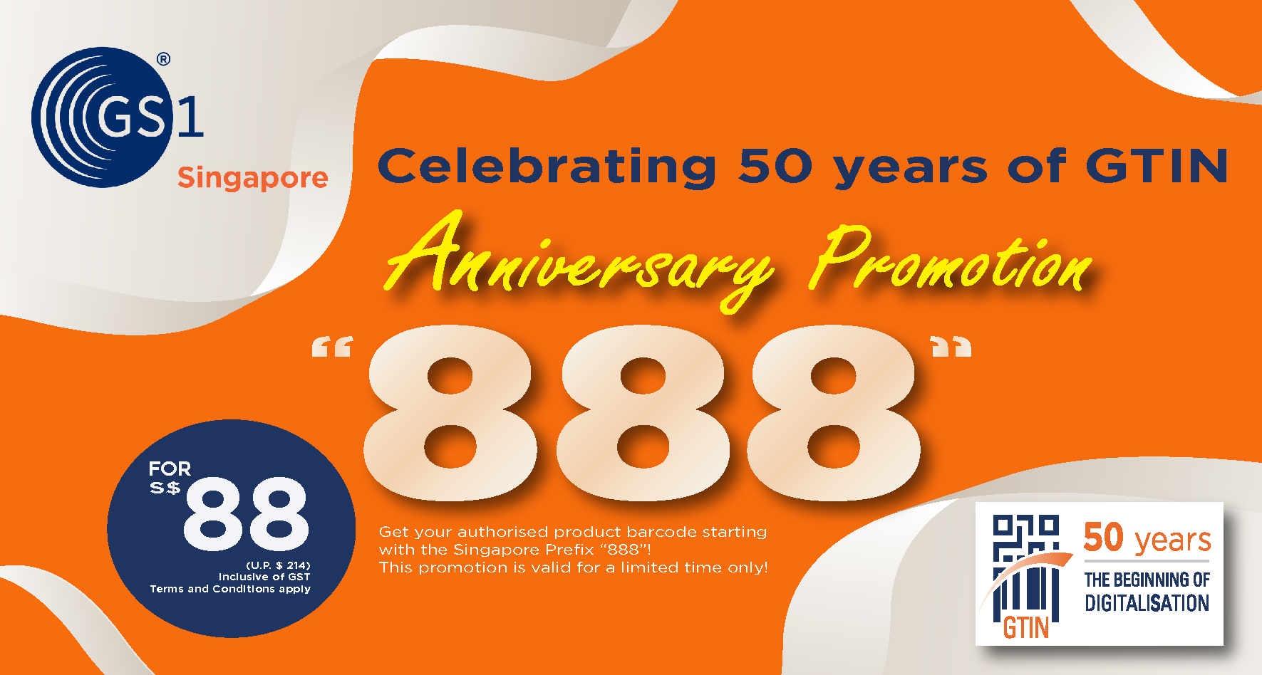 888 GS1 Barcode promotion